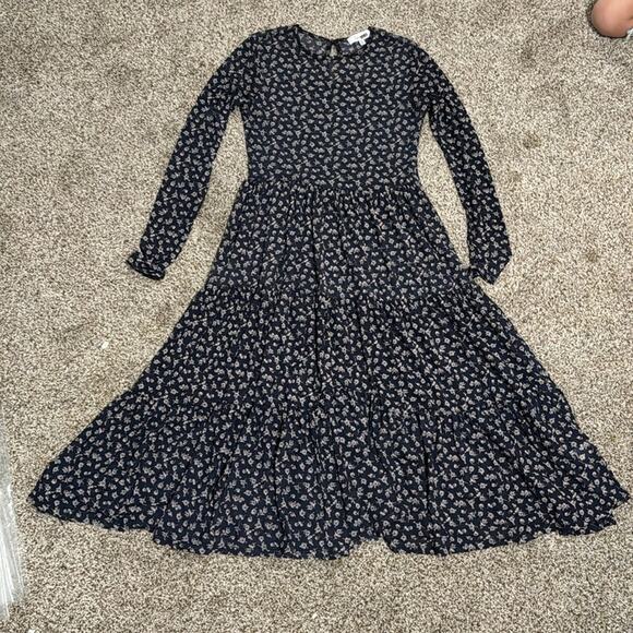 LOUNA Women's Floral Mesh Dress Size S In Black - Picture 8 of 15